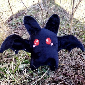 Mothman Plush Cryptid, Kawaii Horror, Cute Goth, Creepypasta Pillow