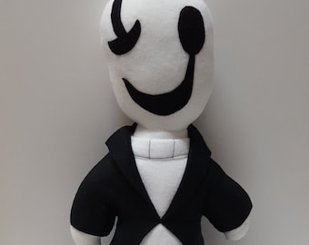 Undertale Gaster Plush, Unofficial, Video Game Toy, Handmade