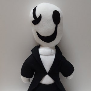 Undertale Gaster Plush, Unofficial, Video Game Toy, Handmade