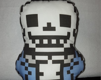 Undertale Sans Plüsch Kissen, Inoffiziell, Indie Videospiel, handgemacht