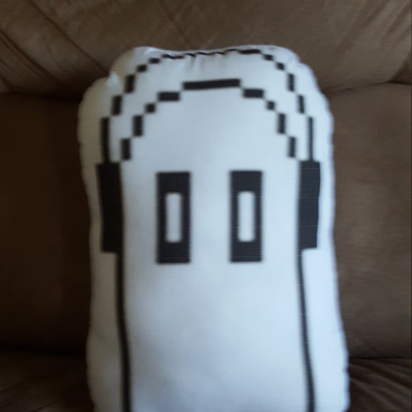 Undertale Napstablook pillow plush, Unofficial, Indie Video Game, Handmade