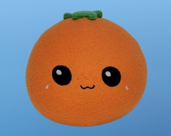 Peluche Naranja De La Suerte Con Carácter Chino De Riqueza – Regalo Original Para El Año Nuevo Lunar Y Cumpleaños