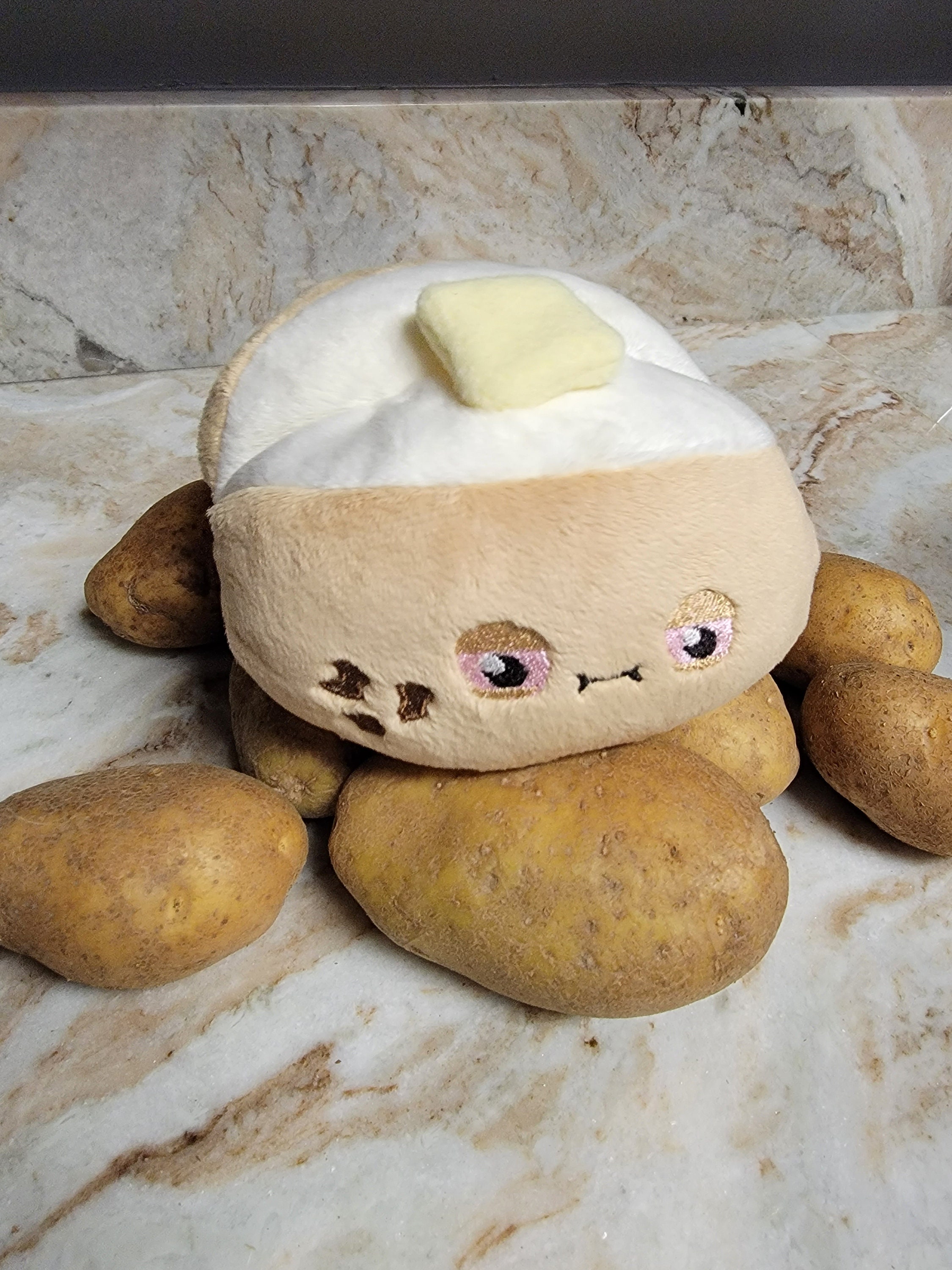 LuLezon Kawaii Potato Plush Soft Toy Comfort Food Stuffed Pillow Plushie  (Medium)