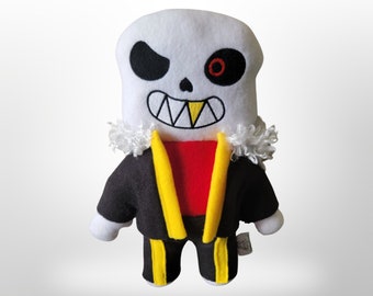 Underfell Sans Plüsch, Undertale Fan Art, Indie Videospiel, Handgemacht