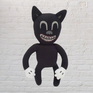 Cartoon Cat Plush, Unofficial, Indie Video Game Pillow, Handmade image 2