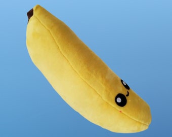 Peluche banane Kawaii, oreiller de nourriture aux fruits mignon, jouet alimentaire doux, fait à la main