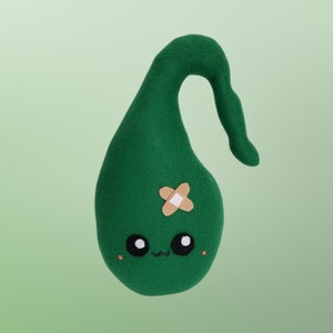 Pelúcia fofa kawaii para vesícula biliar, travesseiro para órgão, remoção de vesícula biliar, presente para melhoras