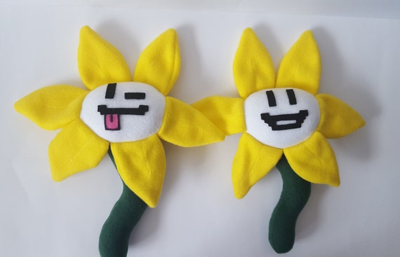 Undertale Inspired Flowey Plush Handmade Soft Plushie 7 in 