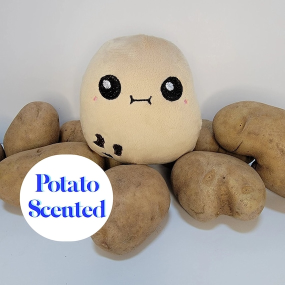 Kawaii Little Potato Plush, Cute Vegetable Food Pillow, Handmade