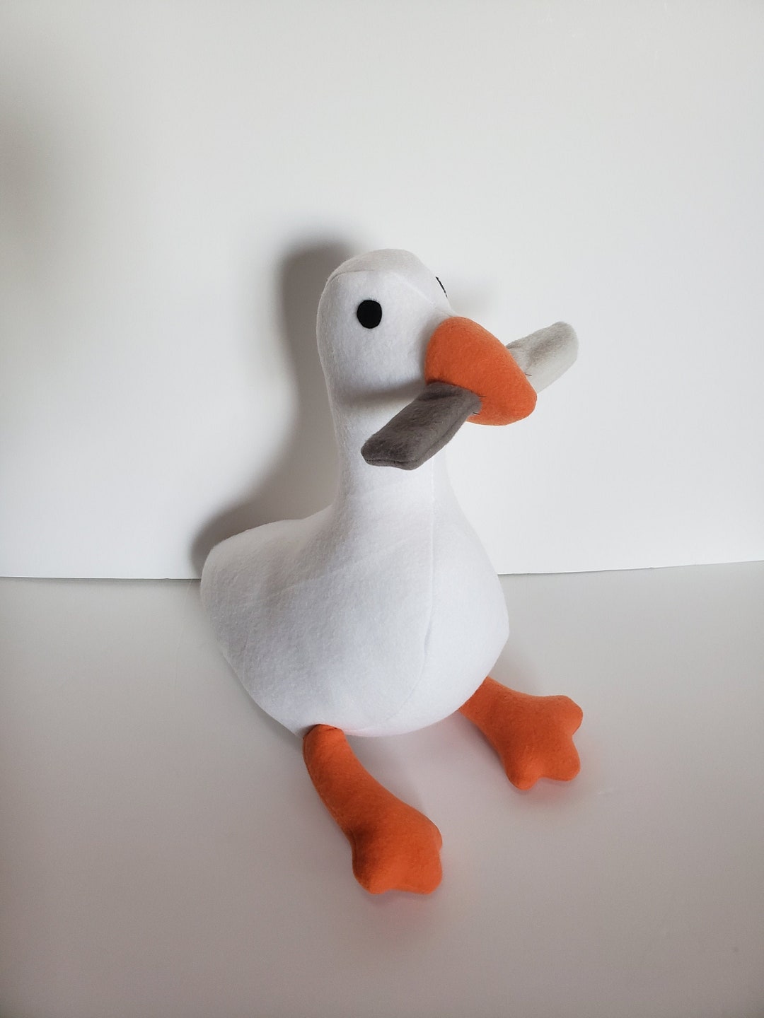  Cute Plush Duck Shoulder Bag (White) : Toys & Games