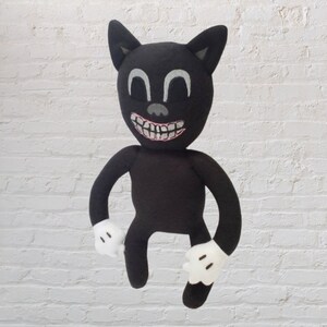 Cartoon Cat Plush, Unofficial, Indie Video Game Pillow, Handmade image 4