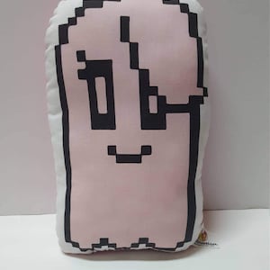 Underswap Hapstablook Pillow Plush, Unofficial, Indie Video Game, Handmade