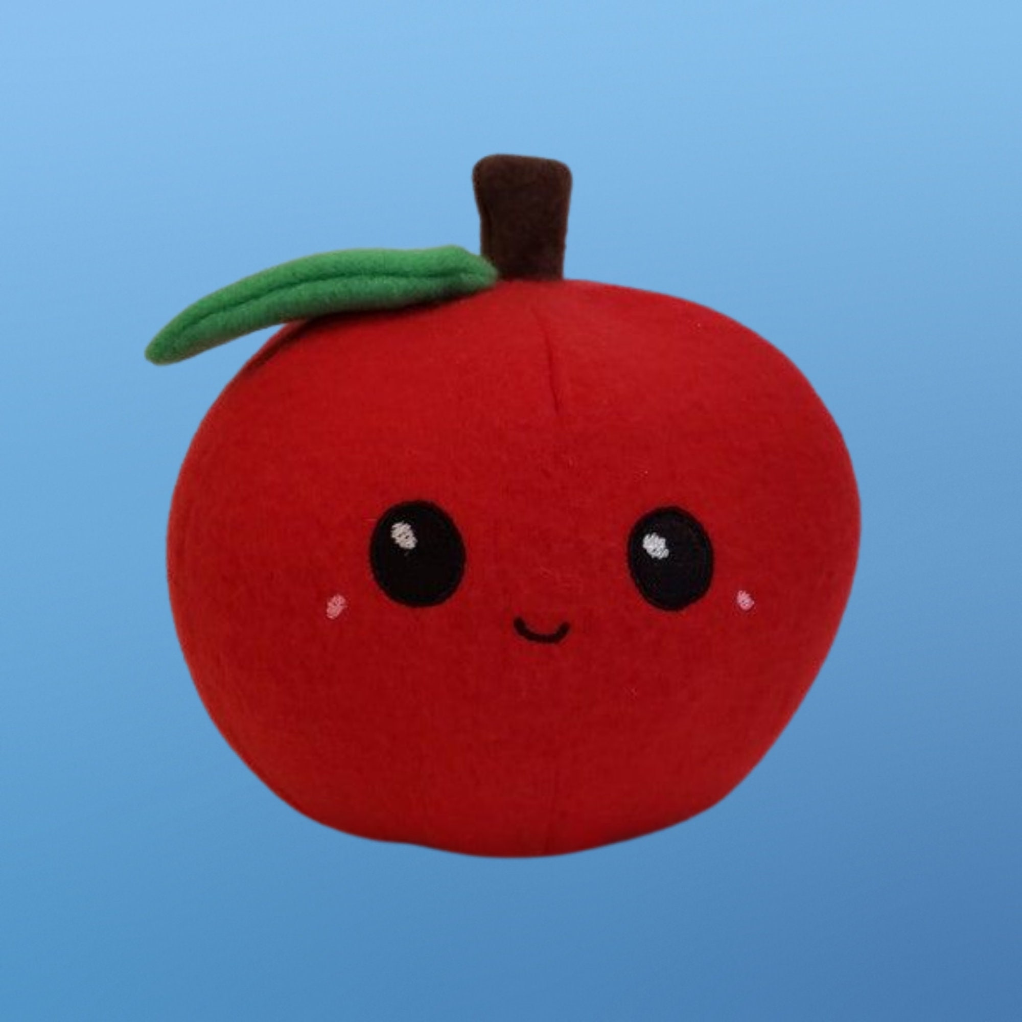 Kawaii Apple Plush, Cute Fruit Food Pillow, Play Food Toy