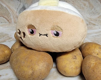 LuLezon Kawaii Potato Plush Soft Toy Comfort Food Stuffed Pillow Plushie  (Medium)