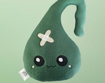 Cute Kawaii Gallbladder Plush, Organ Pillow, Gallbladder Removal, Get well soon gift