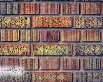 Multi Colored Brick Wall - marrón rojo edificio de la fotografía de la ciudad