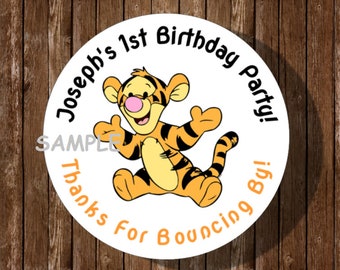 25 Disney Playful Winnie the Pooh Stickers Party Favors Teacher Supply Tigger