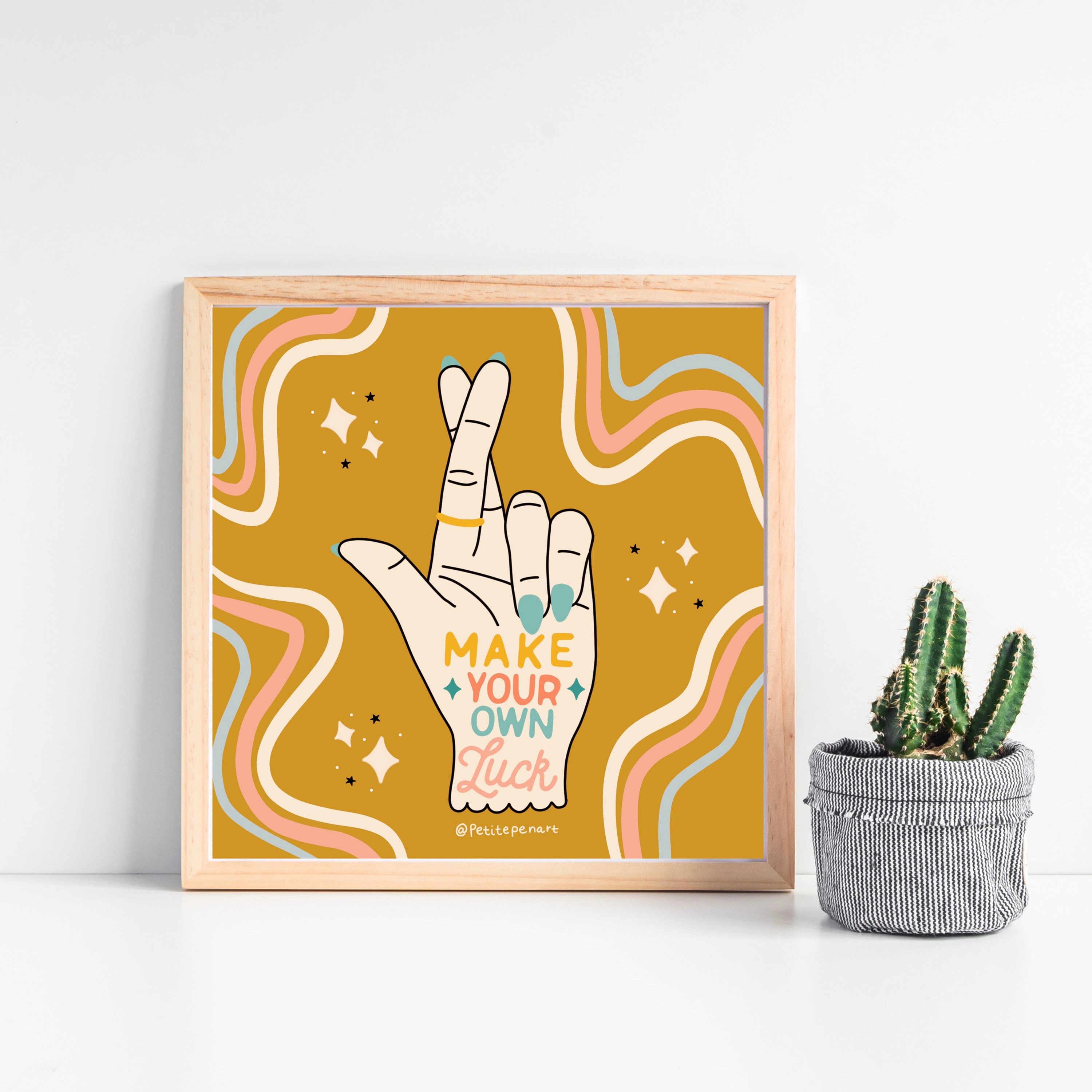 Make Your Own Luck Print Print Art Prints Home Decor | Etsy