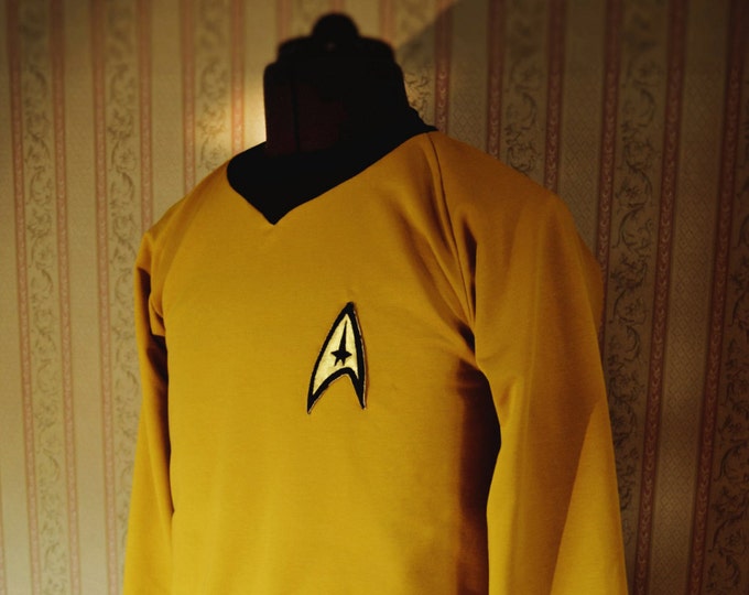 Star Trek Tunic Captain James T. Kirk Tunic Replica patches - Etsy