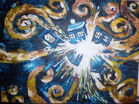 Doctor Who Van Gogh Exploding Tardis