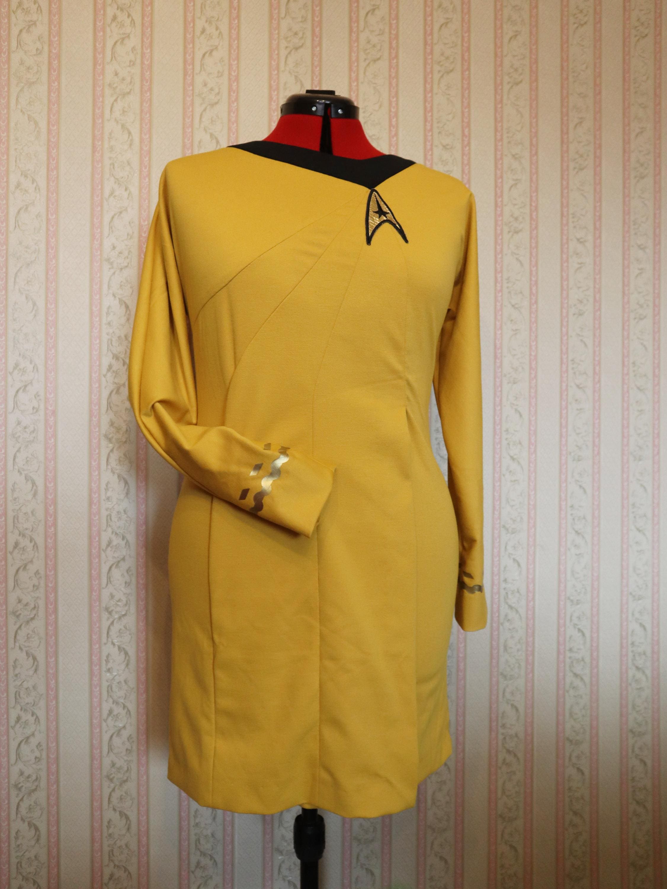 Star Trek dress tunic yellow command