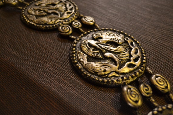 Khal Drogo Horse Medallion Belt Game of Thrones - Etsy display picture 2