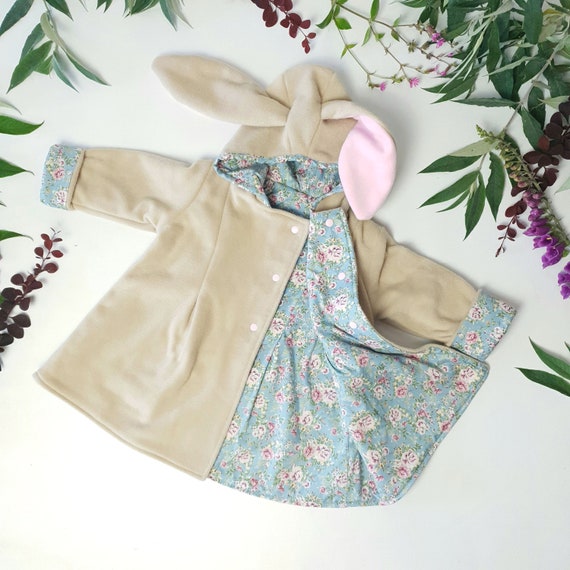 Items similar to Bunny Jacket Girls Clothing Baby Girl Bunny Coat