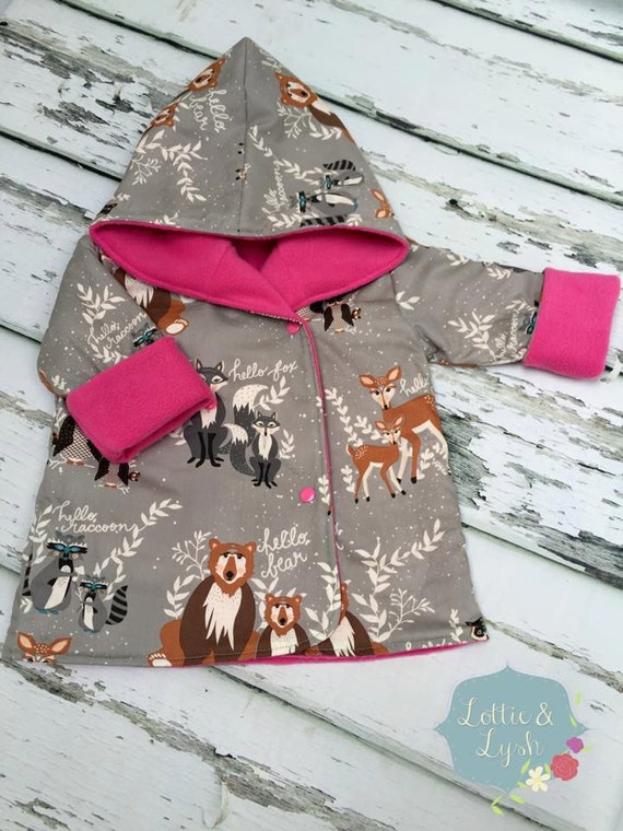 Girls Handmade Clothing Toddler Girl Coat Reversible Girls Jacket