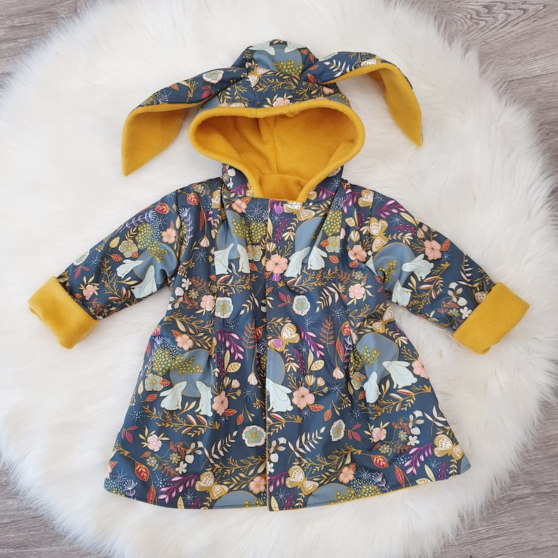 Bunny Jacket Girls Clothing Baby Girl Bunny Coat Etsy