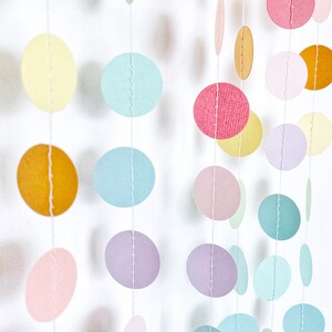 Party Pieces Pastel Geometric Paper Garland