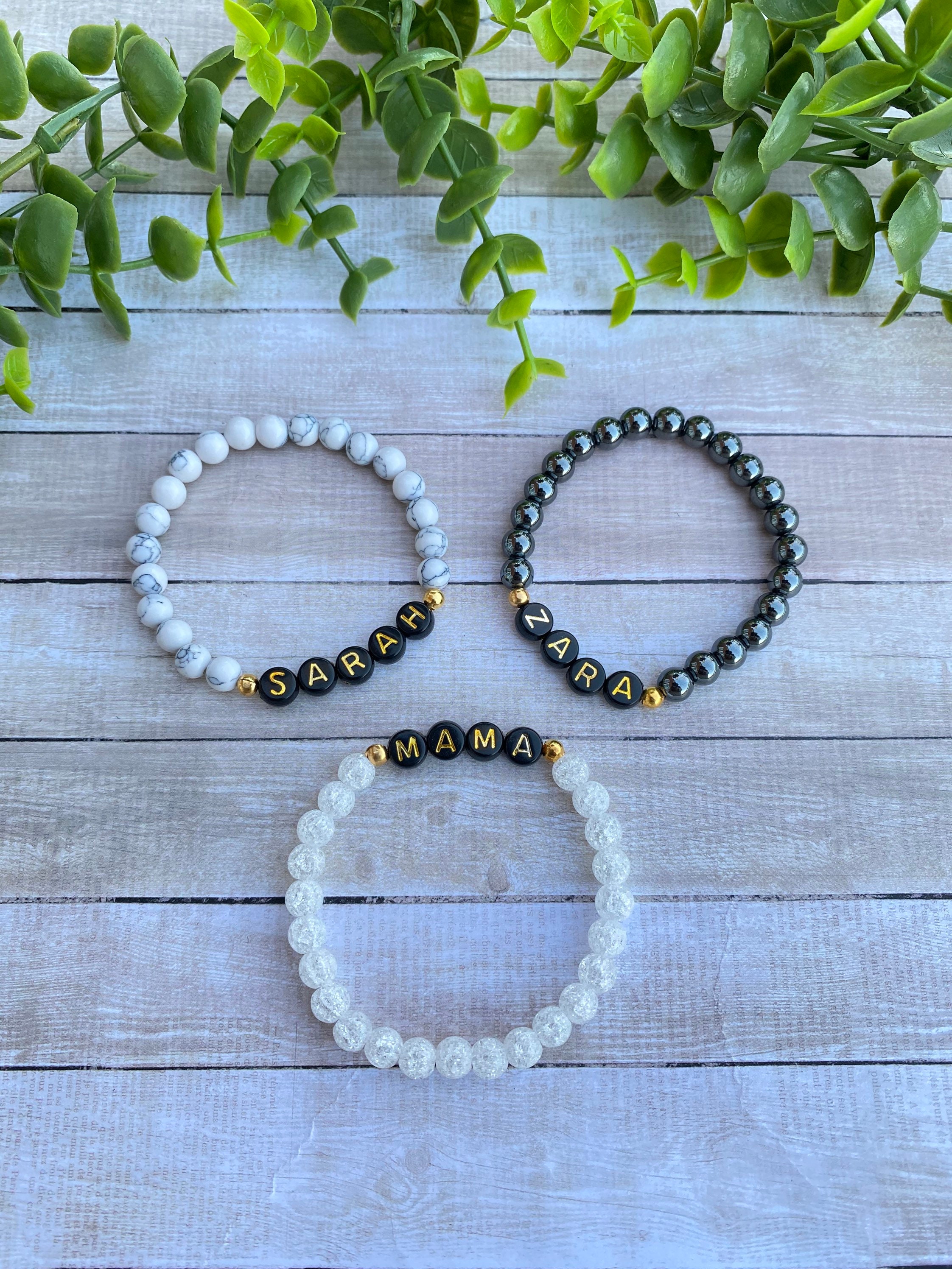 Name Bracelet Gold Letter Bracelet Custom Name Bracelet Etsy