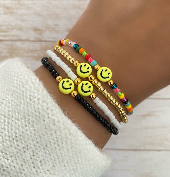 Y2k Bracelet For Teen Girls?Smiley Face Flower Heart Indonesia