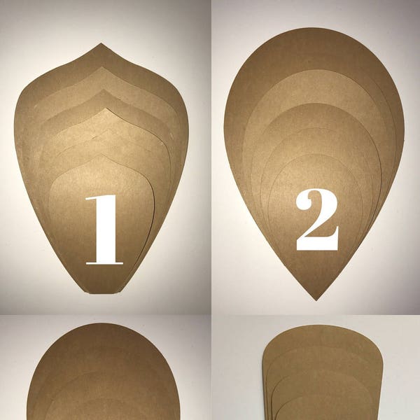 Hard Copy Paper Flower Template - DIY Paper Flowers, Large Paper Flower Template, Paper Flower