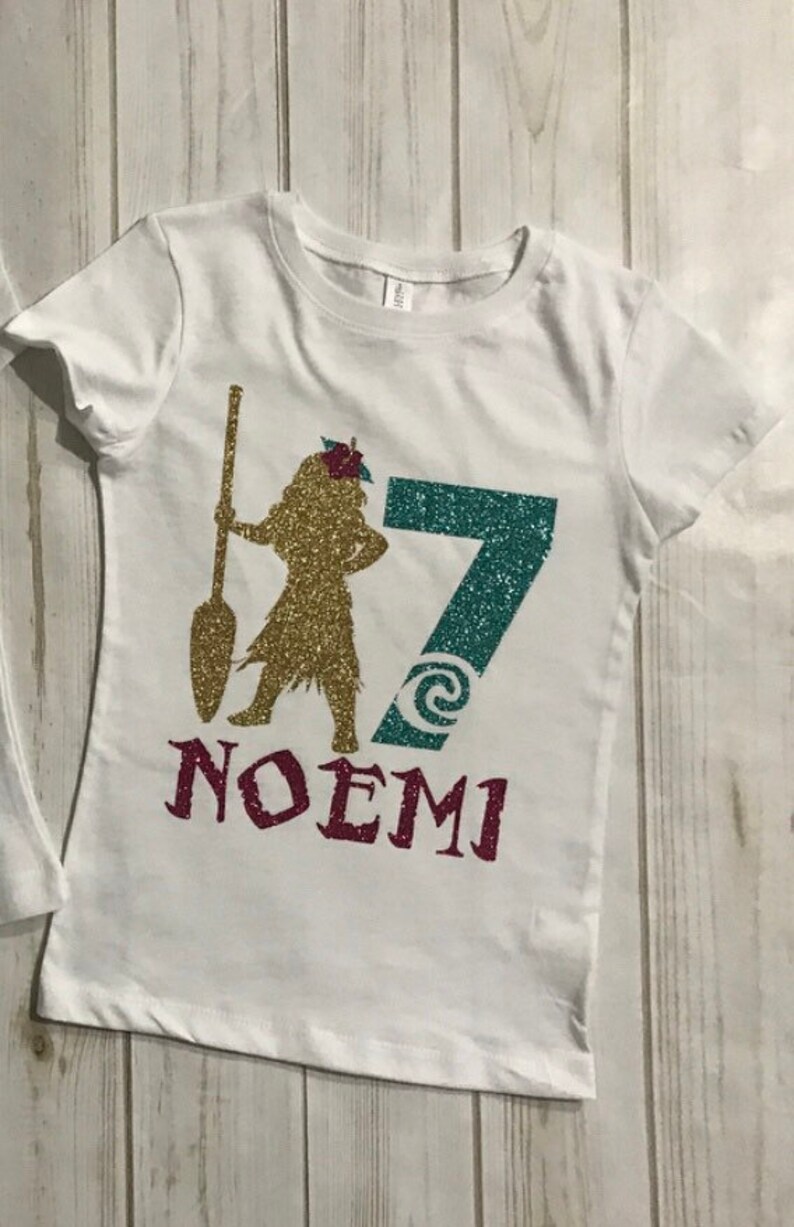 Moana Shirt Custom Tshirt Birthday Girl Birthday Tshirts Moana Birthday Shirt
