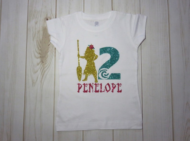 Moana Shirt Custom Tshirt Birthday Girl Birthday Tshirts Moana Birthday Shirt