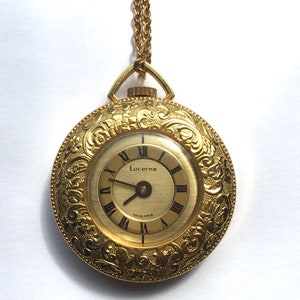 Vintage mechanical watch necklace