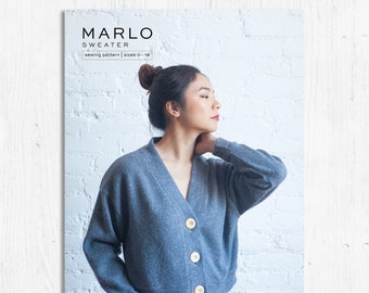 True Bias - Marlo Sweater Sizes 0-18  - Paper Sewing Pattern