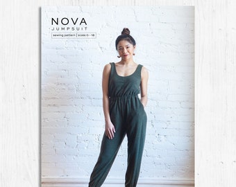 True Bias - Nova Jumpsuit Sizes 0-18 - Paper Sewing Pattern