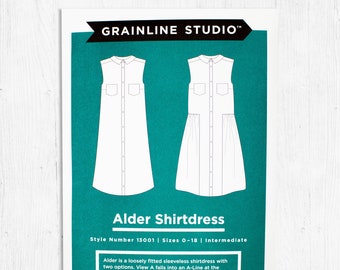 The Alder Shirtdress - Grainline Studio - Paper Sewing Pattern