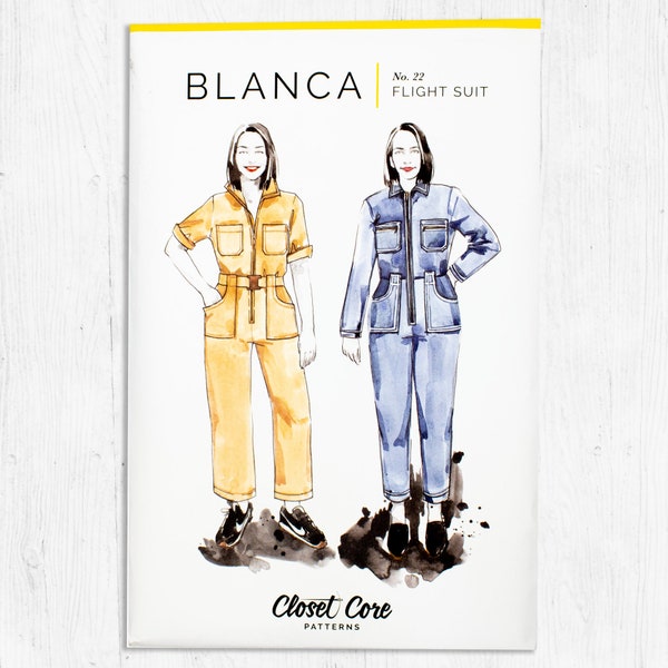 Blanca Flight Suit by Closet Core Patterns - Paper Sewing Pattern