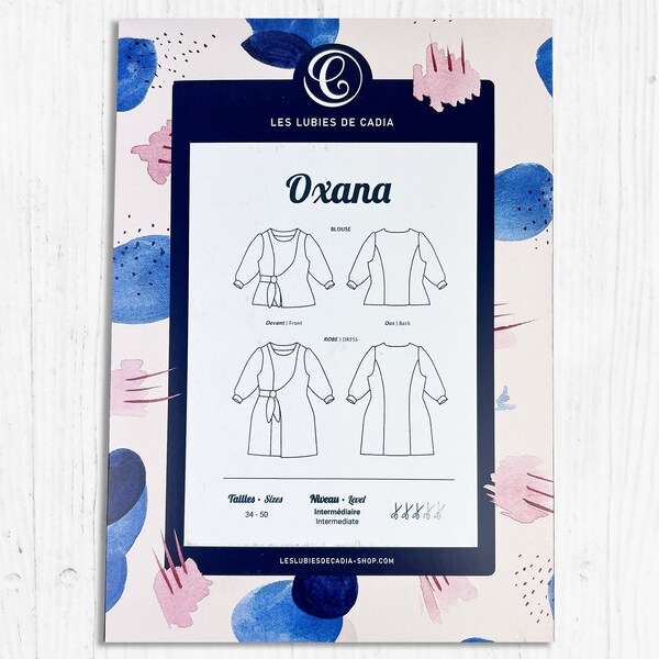 Oxana Blouse/Dress by Les Lubies de Cadia Patterns - Paper Sewing Pattern