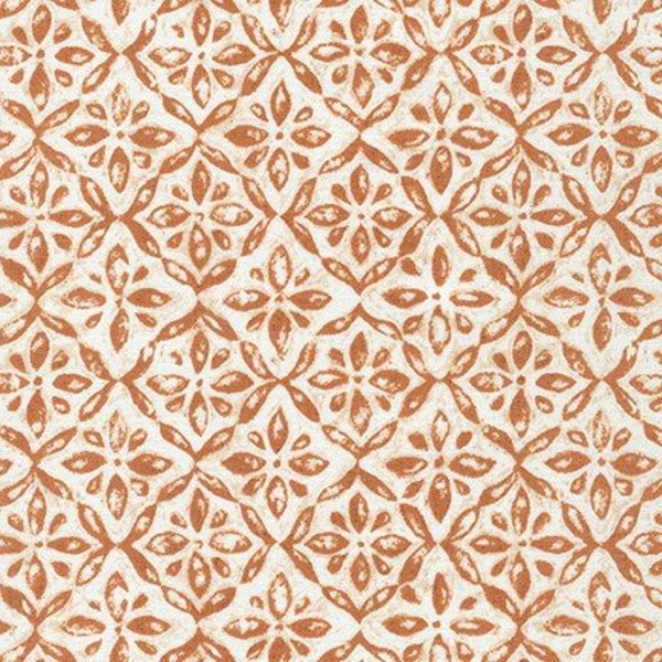 Patio - Terracotta - Wishwell - Robert Kaufman - Half or Full Yard - Quilting Cotton