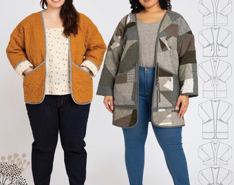Hovea Curve Jacket (Plus Size) - Paper Sewing Pattern by Megan Nielsen - Sewing Pattern