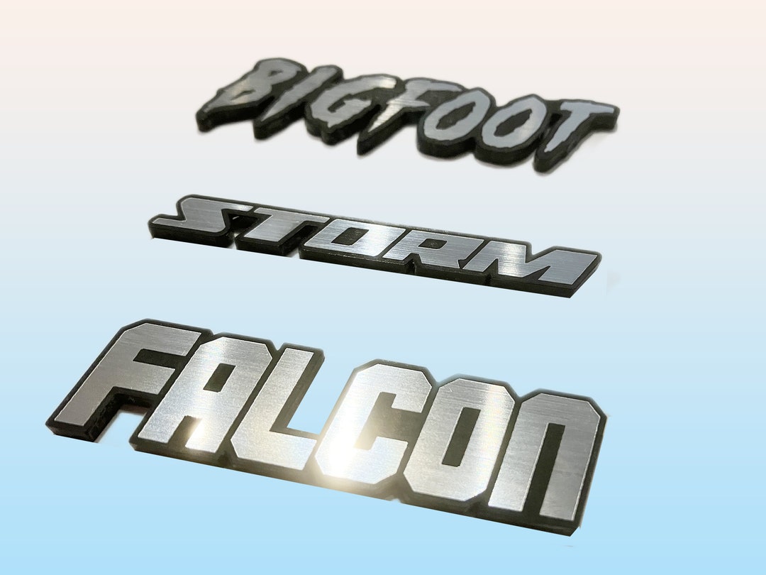 Custom Car Name Badge – Brushed Aluminum Auto Emblem - Etsy