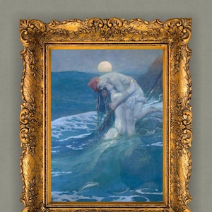 The Mermaid – Ocean Print - Fantasy Artwork - Mermaid Print