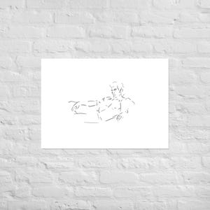 Jeff Goldblum Minimalist Poster – Jurassic Park-Inspired Wall Art