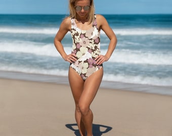 Ophelia Bloom Neutral One-Piece Swimsuit