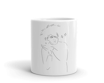 The Cure - Robert Smith Minimalist Mug, The Cure, Robert Smith, Cure mug, Minimalist gift, The Cure Gift