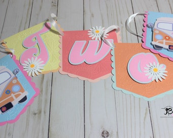 Two Groovy Banner, Groovy Banner, One Groovy Banner, Hippie Banner, Retro Banner, Two Groovy Banner, Groovy Birthday banner, Groovy Party