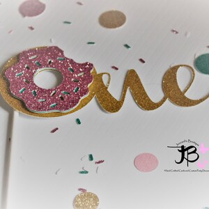 One Donut Cake Topper, Donut Cake Topper, Smash Donut Cake Topper, 1st Birthday Donut, First Birthday Donut Cake Topper Girl or Boy Donut